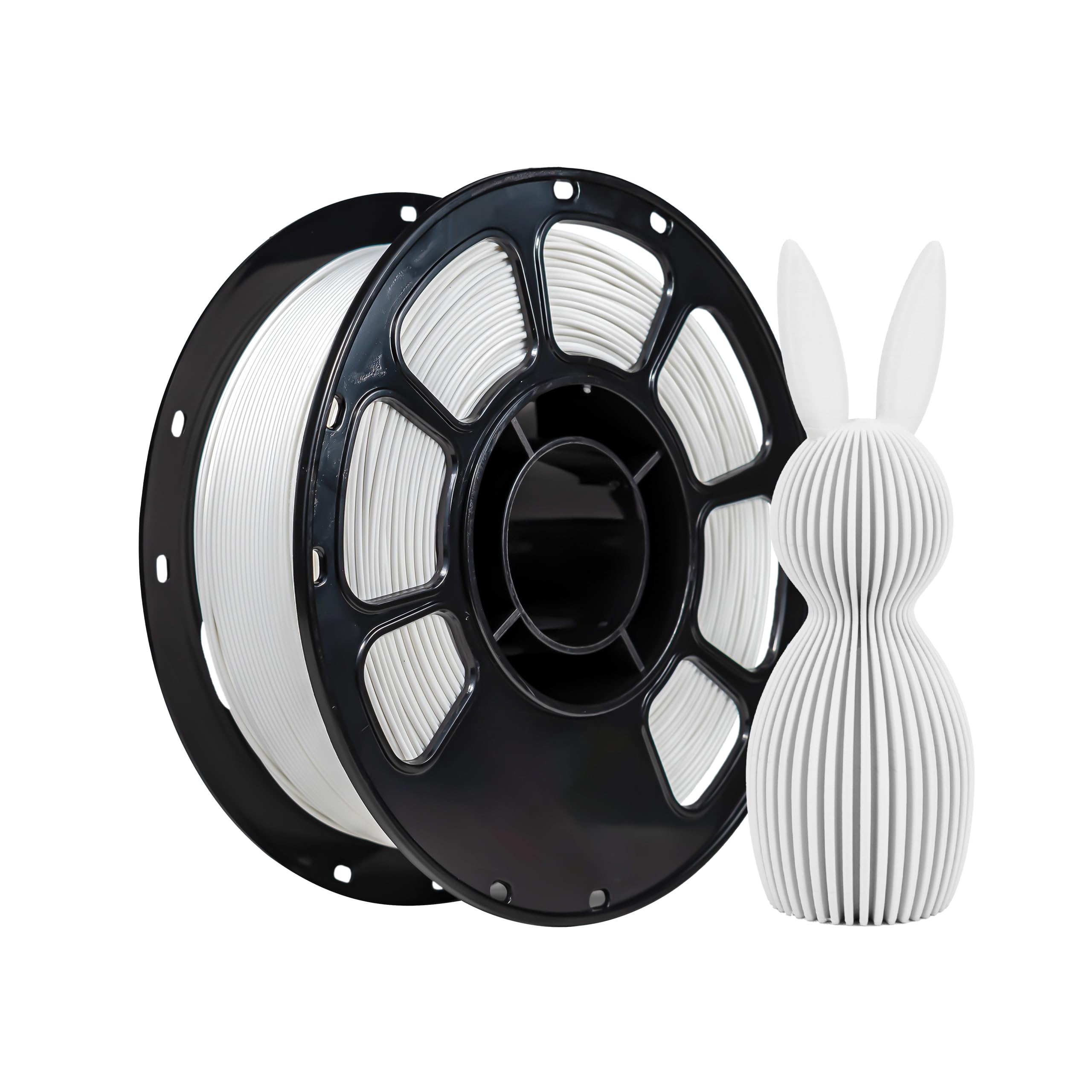 iBOSS PLA Plus Matte 3D Printer Filament 1.75mm, Matte PLA+ 1kg Cardboard Spool (2.2lbs), Dimensional Accuracy +/- 0.02 mm for Most FDM 3D Printers (Matte Ivory White)
