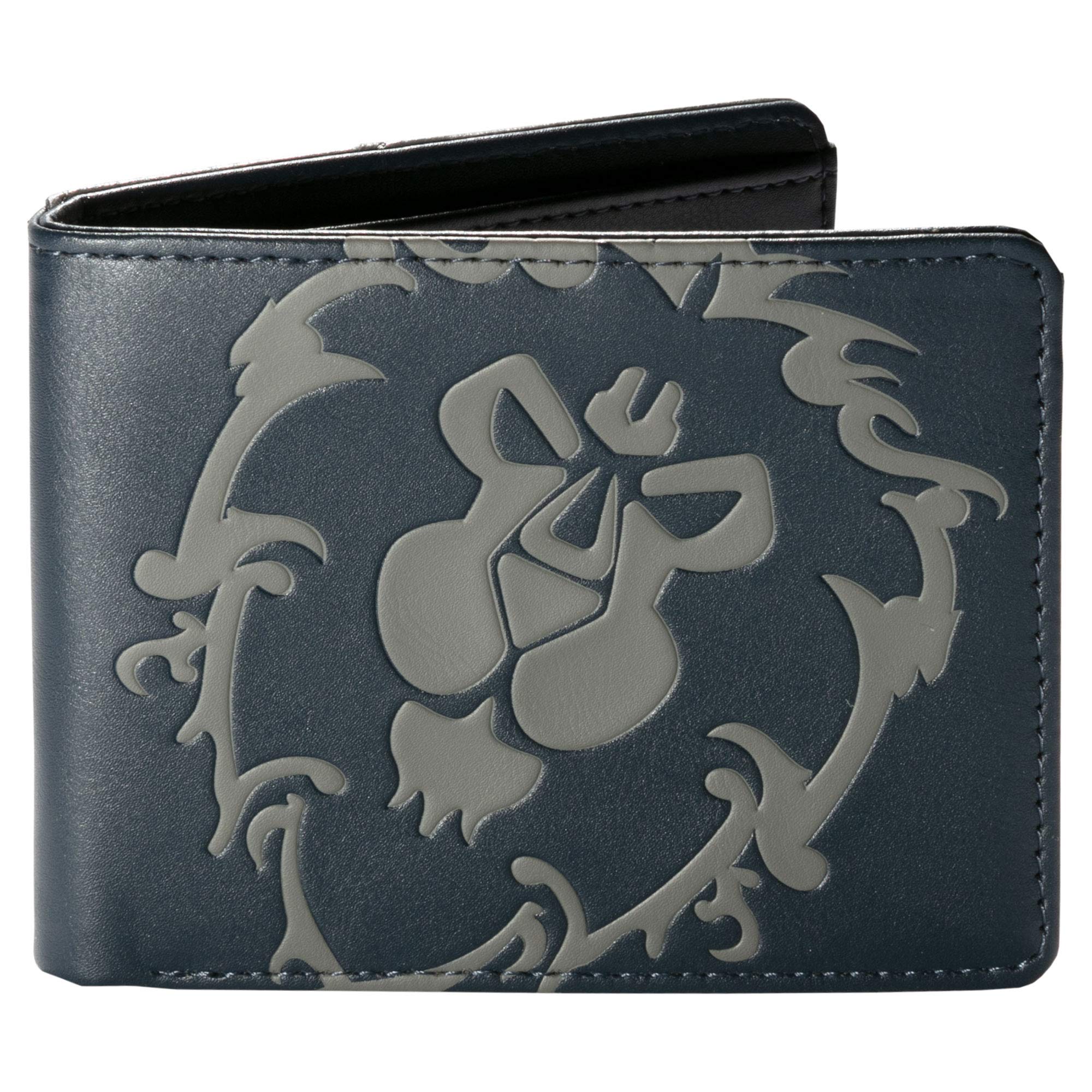 JINX World of Warcraft Alliance Loot Bi-Fold Wallet, Navy/Gray, Standard Size