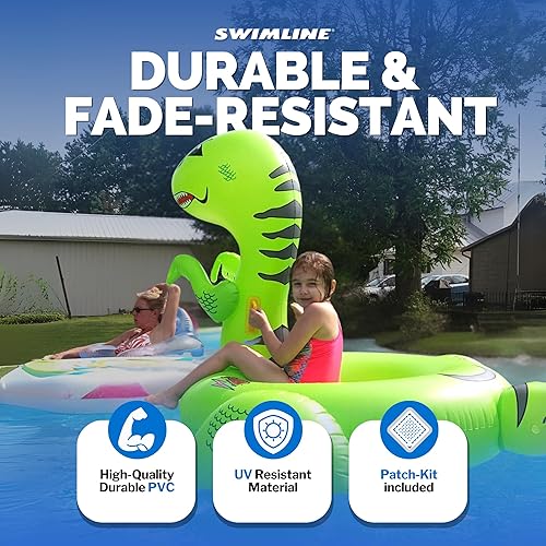 Miniatura 2 de Flotadores de piscina gigantes de animales Swimline., Verde
