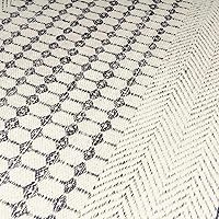 Vista 6 de Hauteloom Tideswell - Alfombra de pasillo bohemia de lana tejida a mano con textura geométrica, alfombra de enrejado marroquí para pasillo, Negro
