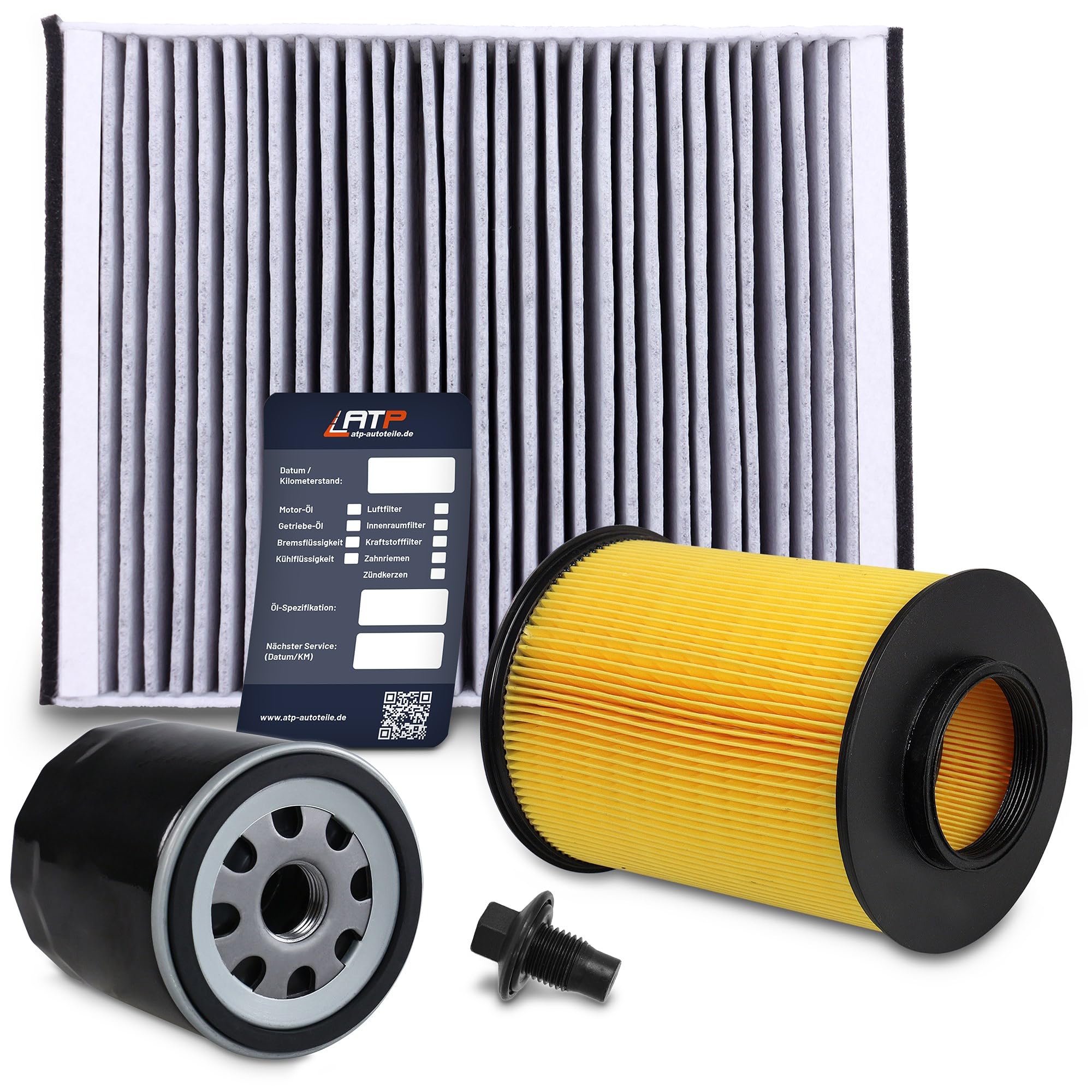ATEC Germany Inspección paquete filtro conjunto con 1x filtro de aceite,1x