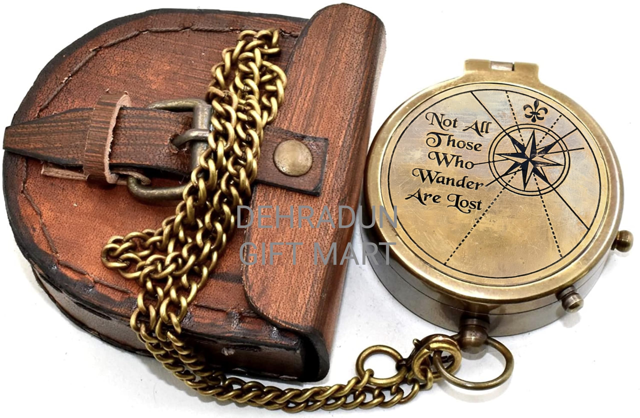 Kompas kieszonkowy w stylu vintage "Not All Those Who Wander are Lost", prezent dla miłośników podróży, turystów, kompas żeglarski, prezenty z okazji ukończenia szkoły, prezent urodzinowy, prezenty z