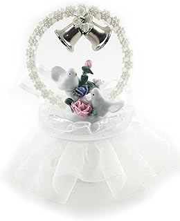 Love Doves and Roses Ceramic Cake Topper