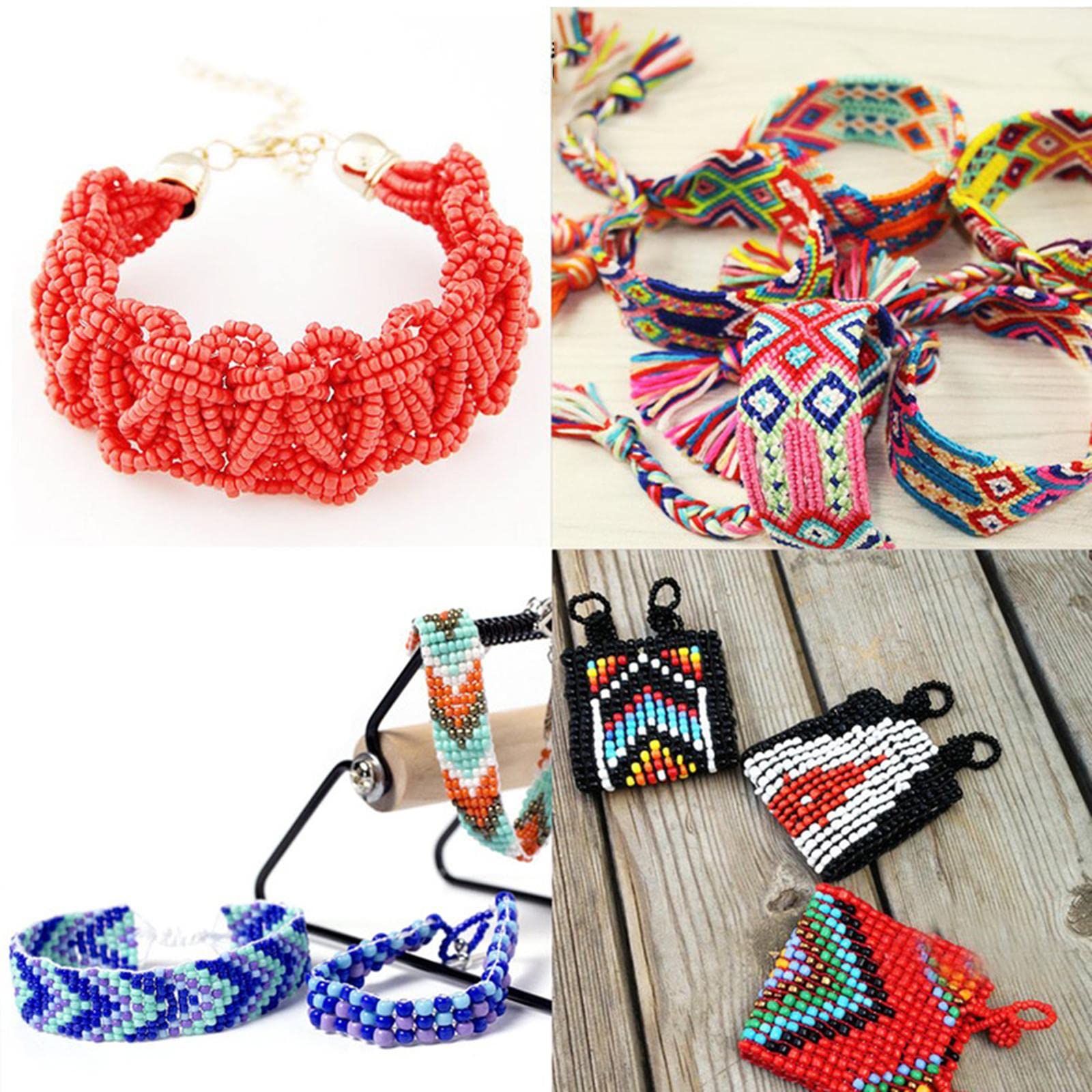 Kit di perline per braccialetti fai da te, 28 colori