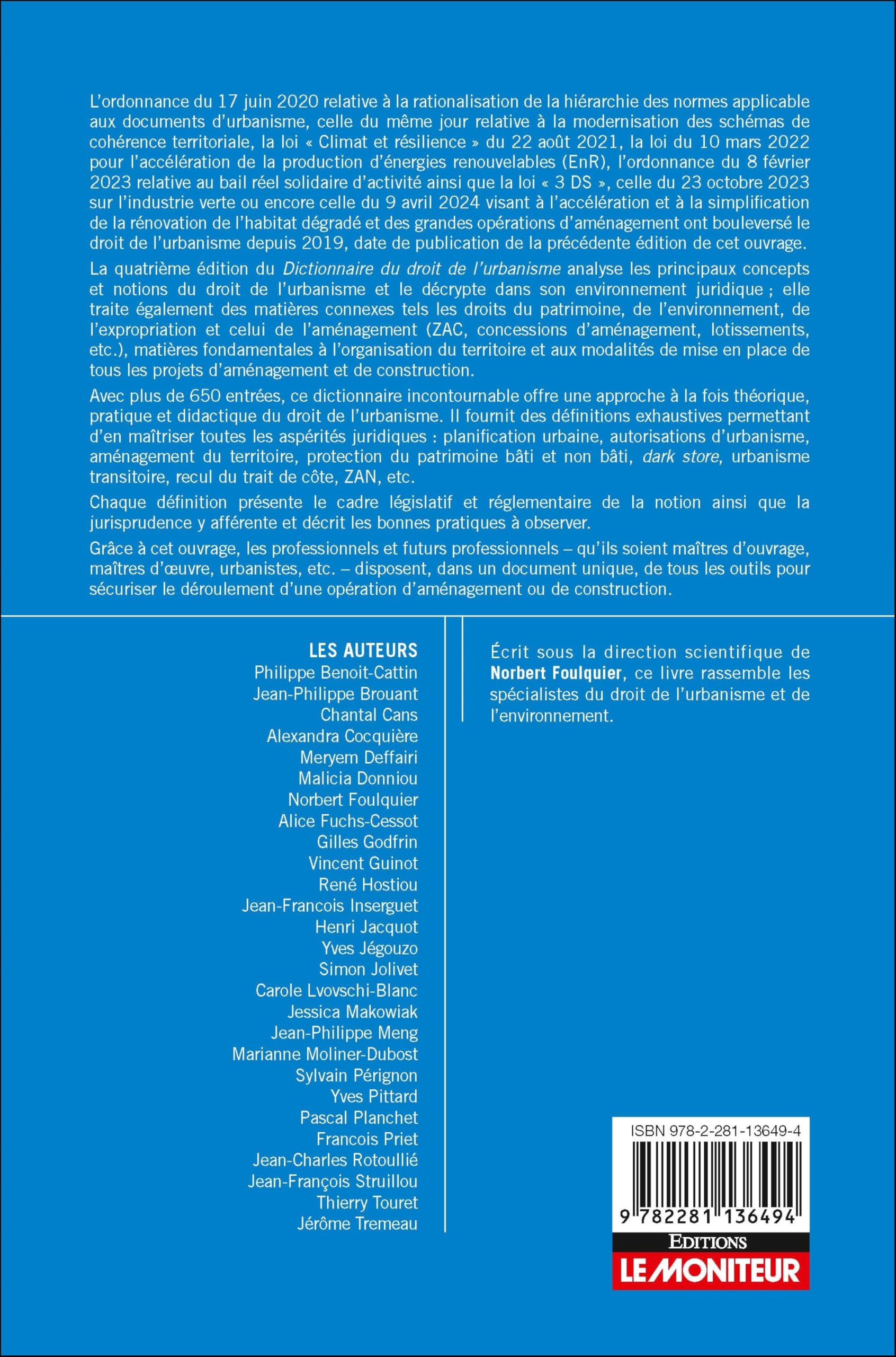 Dictionnaire du droit de l'urbanisme: Dictionnaire pratique
