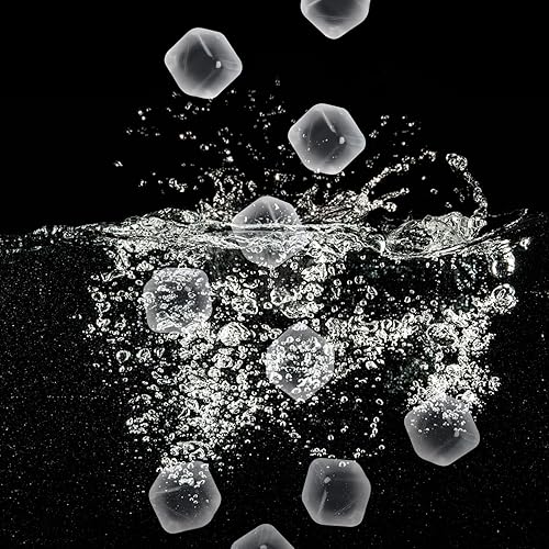 Miniatura 4 de Paquete de 60 cubitos de hielo reutilizables, no se derriten, congelables, cubos de hielo de plástico para bebidas, mantienen el whisky, el vino,