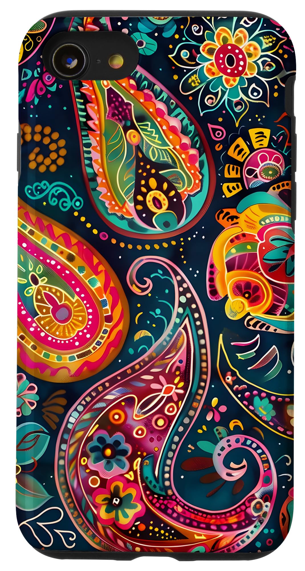 1960s Vibrant Paisley Pattern Case for iPhone SE (2020) / 7 / 8