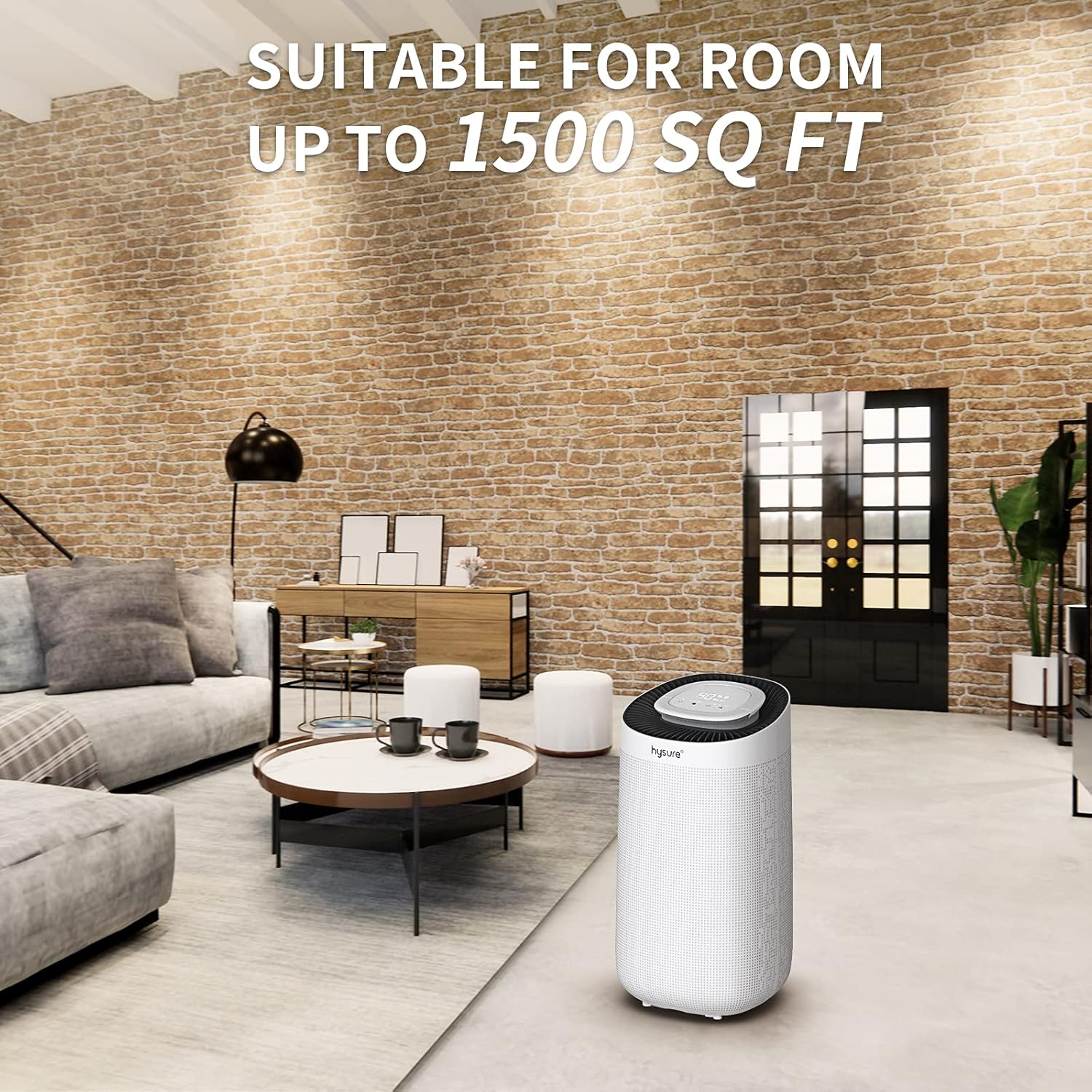 Best Deal 🛒 Hysure 20 Pint Dehumidifier for Basements, 1,500 Sq. Ft Dehumidifier with Water Tank and Drain Hose, Intelligent Humidity Control, Continuous Drainage for Living Room/Closet