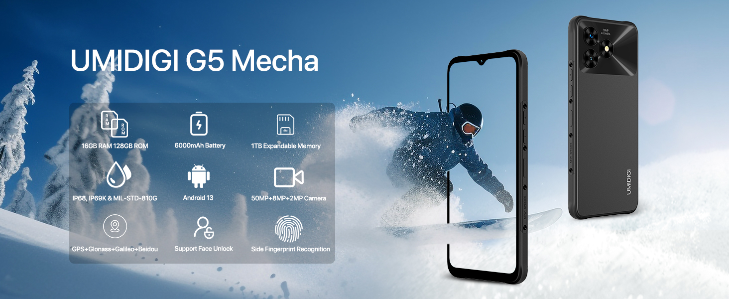 Amazon.com: UMIDIGI G5 Mecha Rugged Smartphone Unlocked,Unisoc
