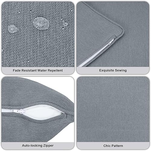 Miniatura 3 de Pcinfuns Almohadas lumbares para exteriores e interiores, almohada mullida repelente al agua, cojines lumbares decorativos para patio, hogar, sofá,