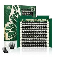 Vista 8 de Kit de extensión de pestañas KEYYOU 144 piezas con aplicador de pegamento y sello, racimos de pestañas Air Touch con removedor, rizo D, kit