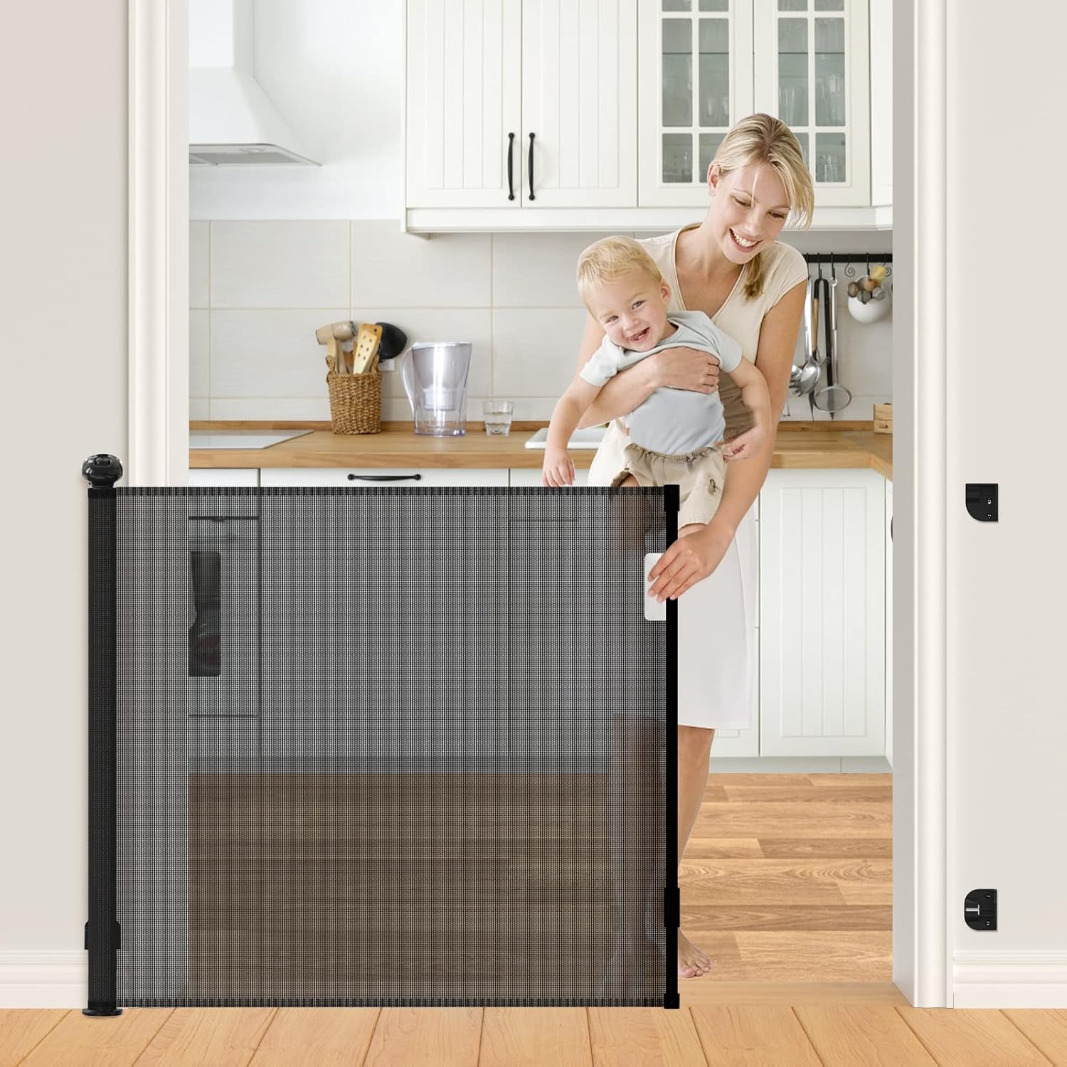 Retractable Baby Gates Extra Wide, PRObebi Retractable Dog