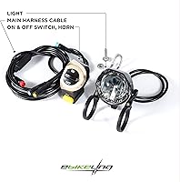 Vista 6 de eBikeling Faro de bicicleta eléctrica/extremadamente brillante impermeable luz delantera de bicicleta con cuerno/luces de bicicleta E