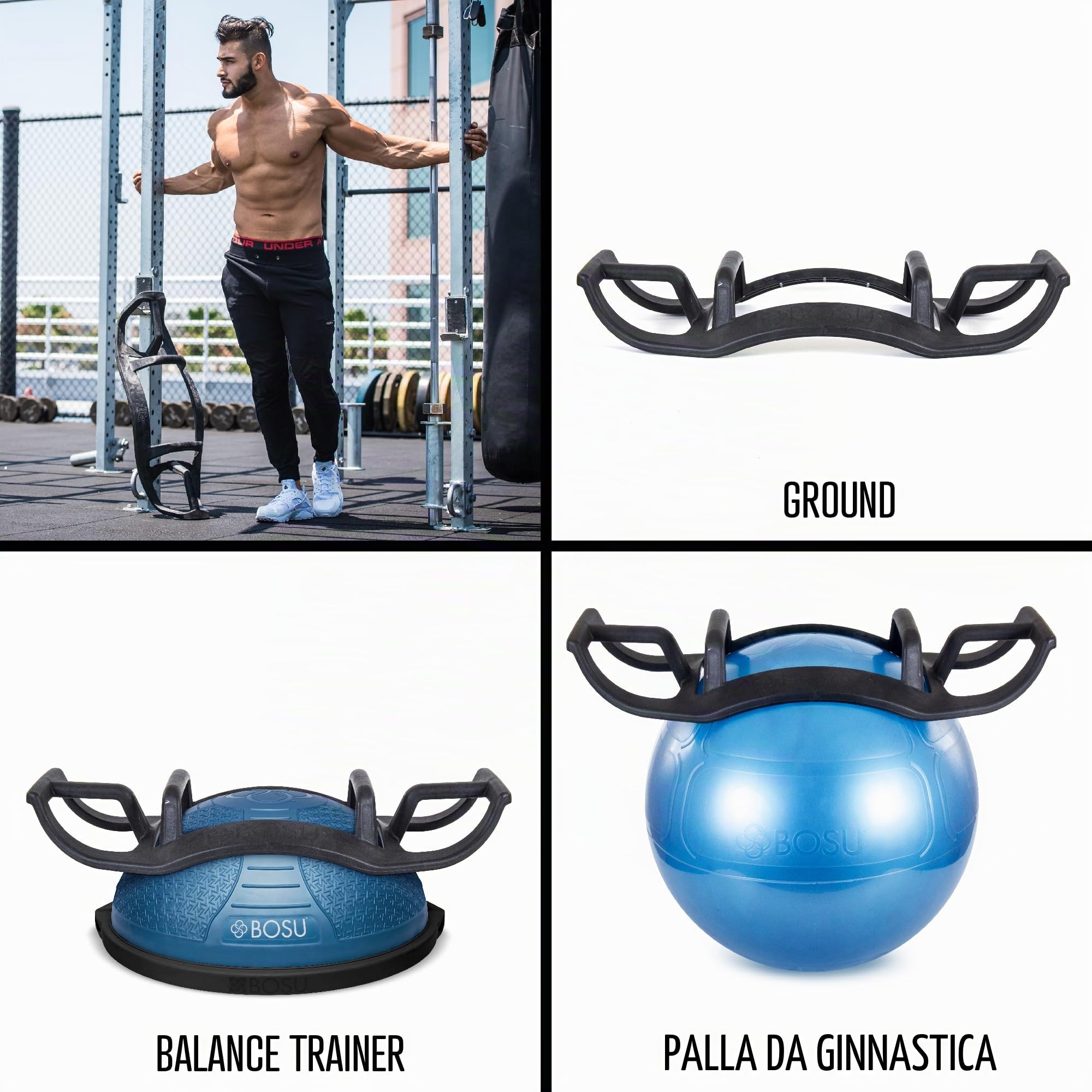 BOSU Balance Ball Total Body Stabilizzazione Forza e Resistenza Allenamento