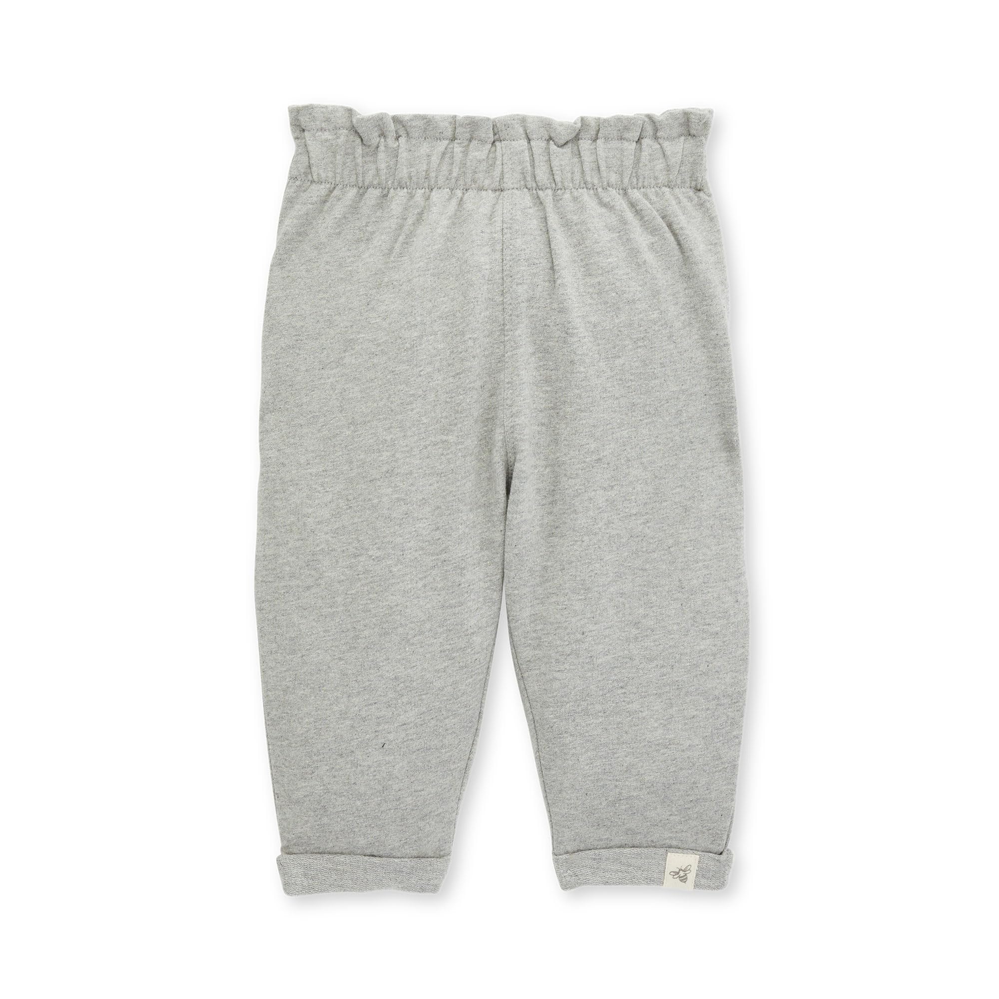 Burt's Bees BabyKnit Jogger Pants, Baby Sweatpants, 100% Organic Cotton Infant Bottoms