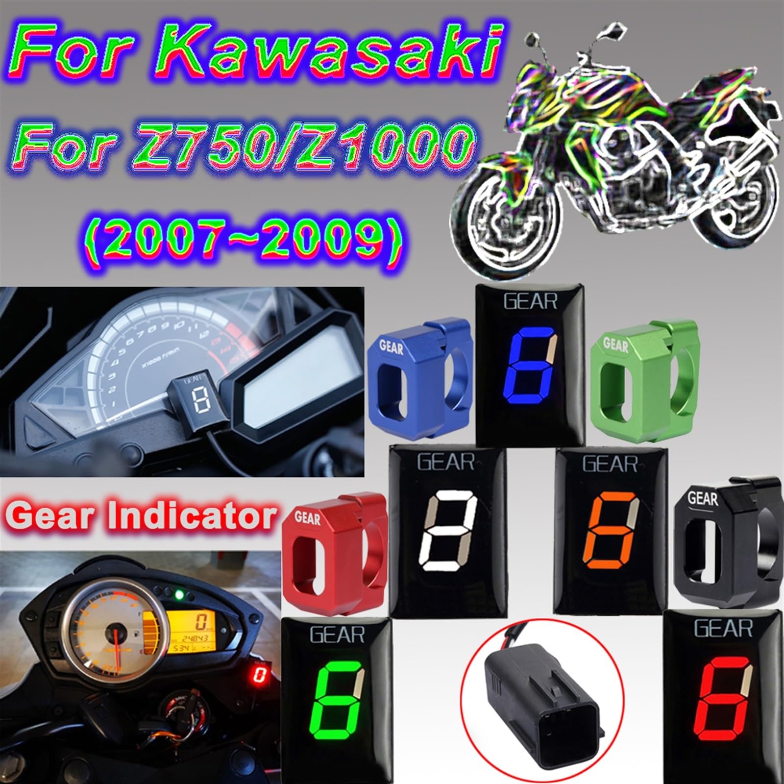 デジタルメーター表示 ギアインジケーター カワサキ Z750 Z 750 Z1000