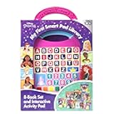 Disney Princess Moana, Cinderella, Rapunzel, and More! - My First Smart Pad Library - 8-Books and Interactive Activity Pad Sound Book Set - PI Kids