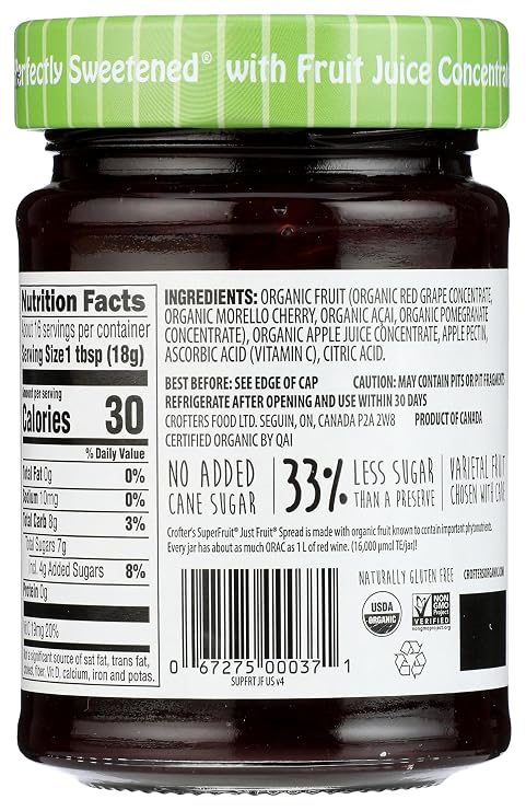 Crofters, Spread Super Fruit Organic, 10 Ounce