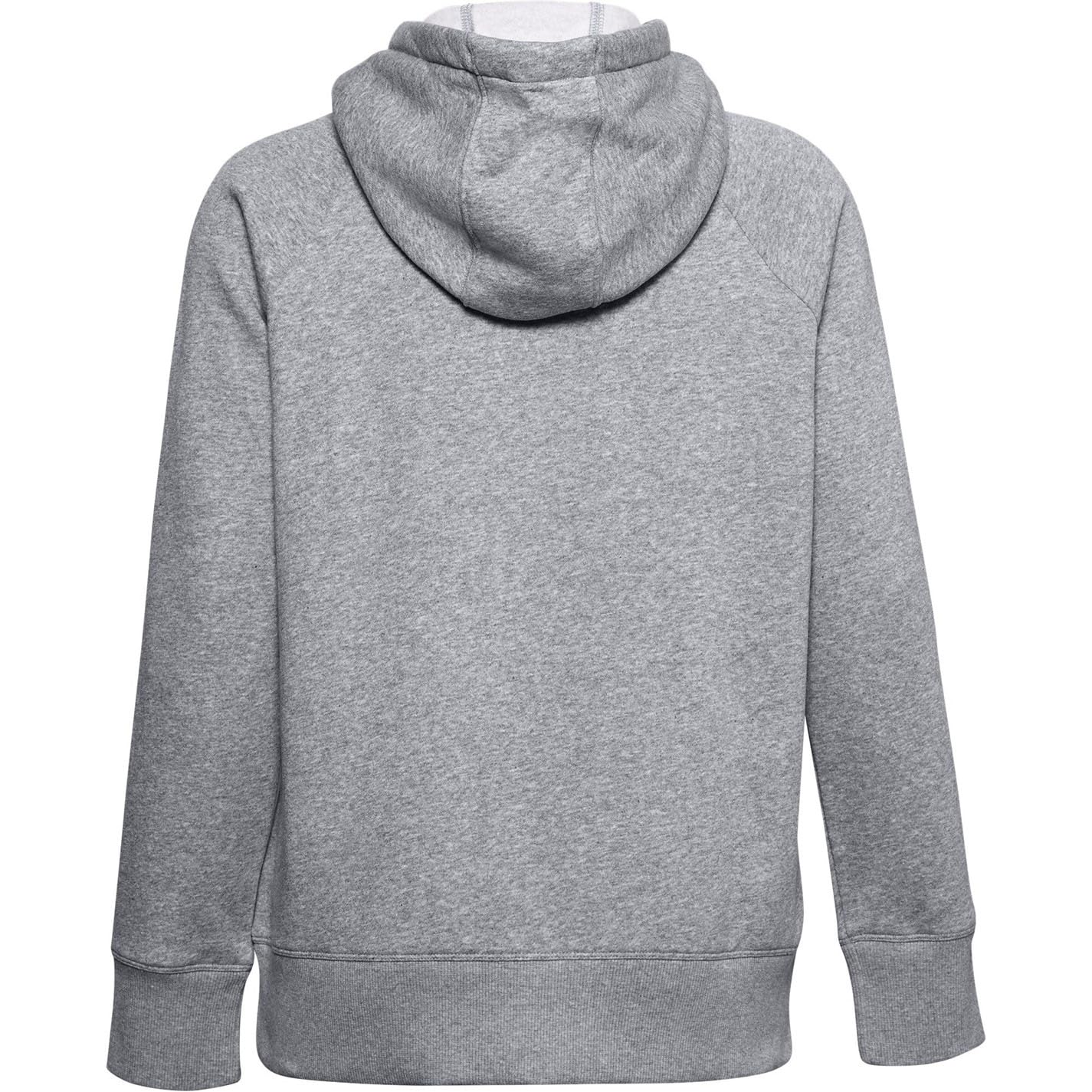 Under Armour Rival Fleece Logo Hoodie, Sudadera Mujer, Acero Jaspeado Medio/negro/negro (035), XS