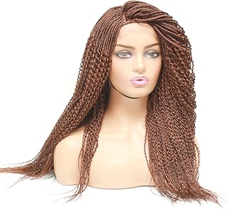 Spiral Twist Braided Wig Fully Hand Braided Box Braids Lace Wig