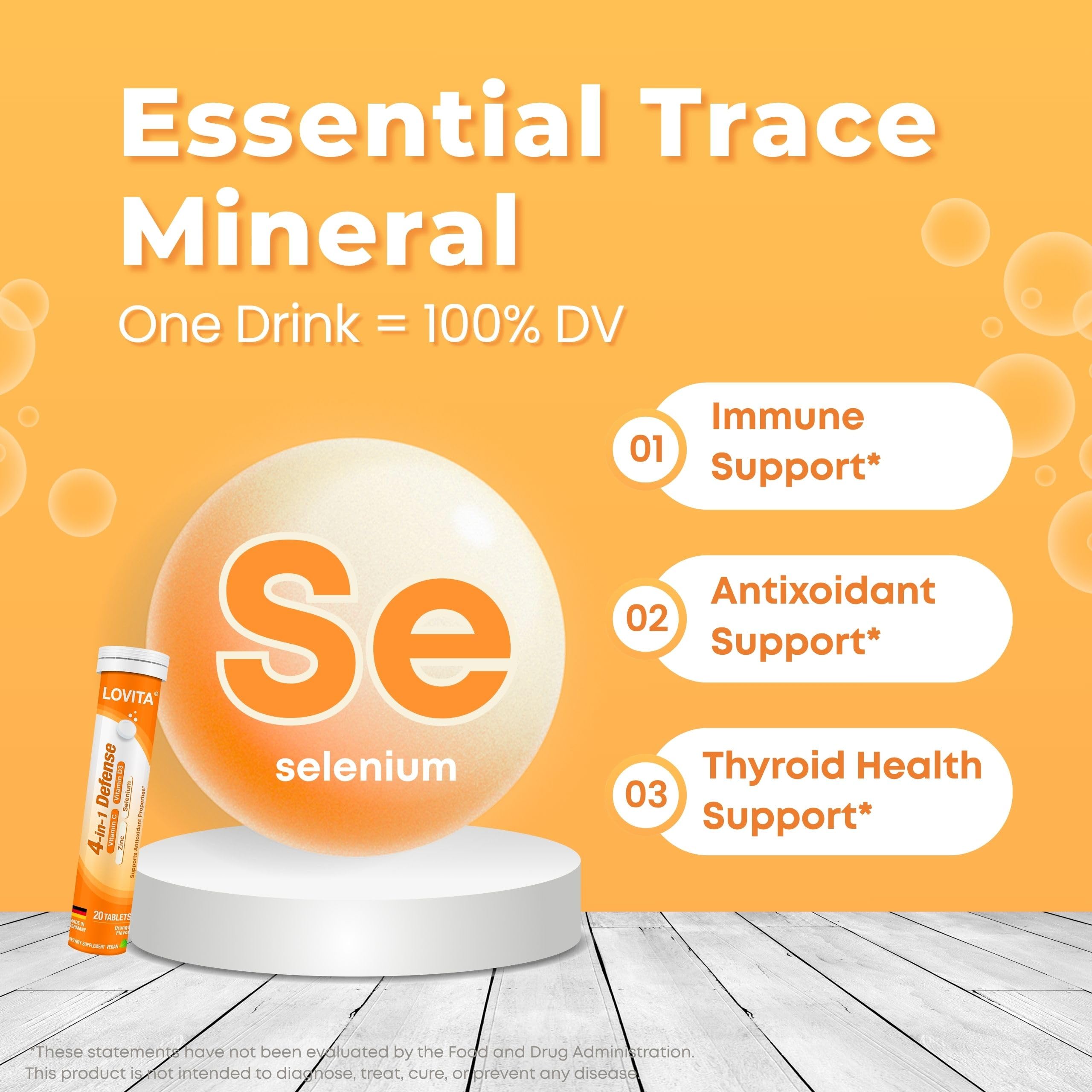 4-in-1 Vitamin C Effervescent Tablets, 20 Count — Amazon image 4