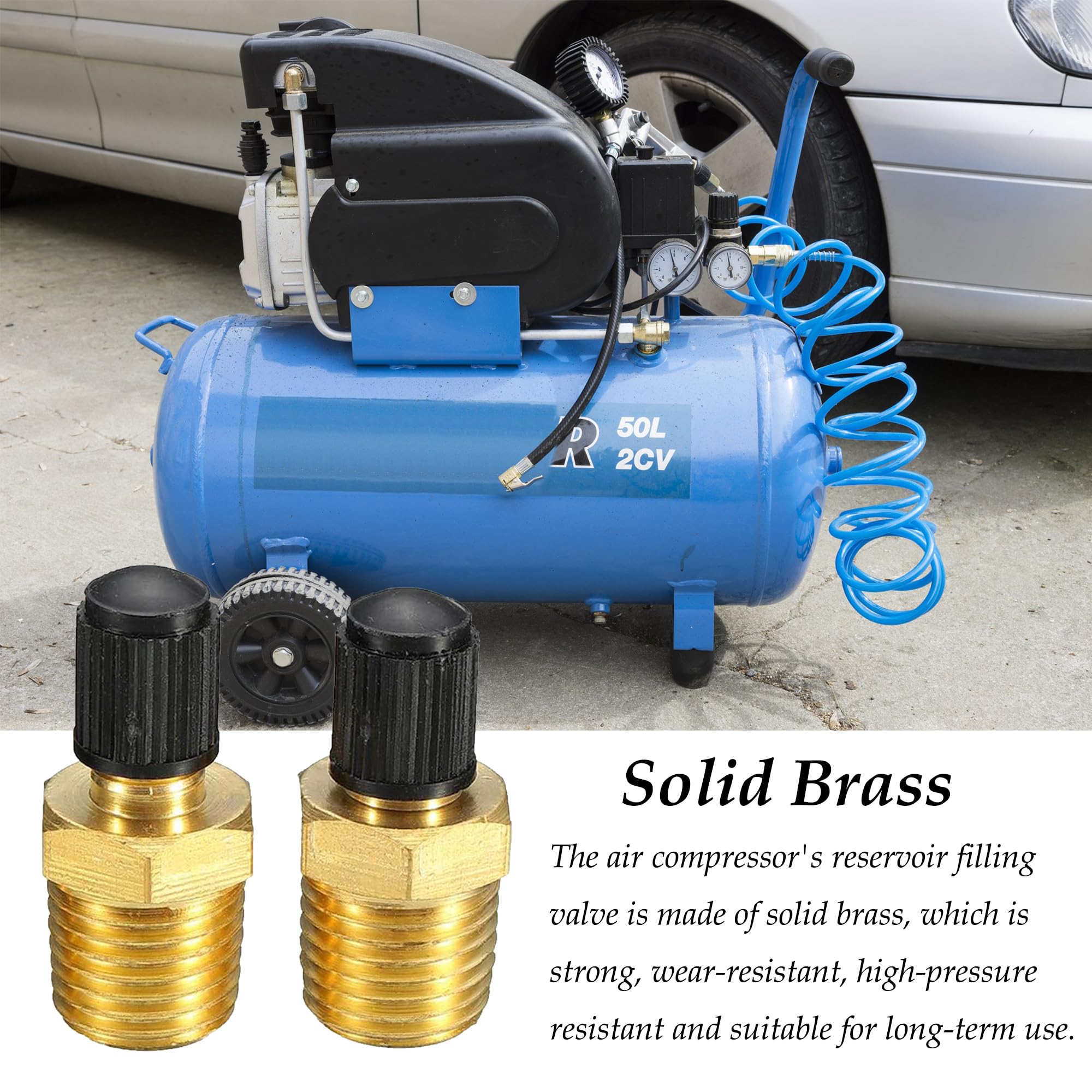 VALICLUD 2er Set Metall Reifenfüllventile - Universell Für Auto & Motorrad