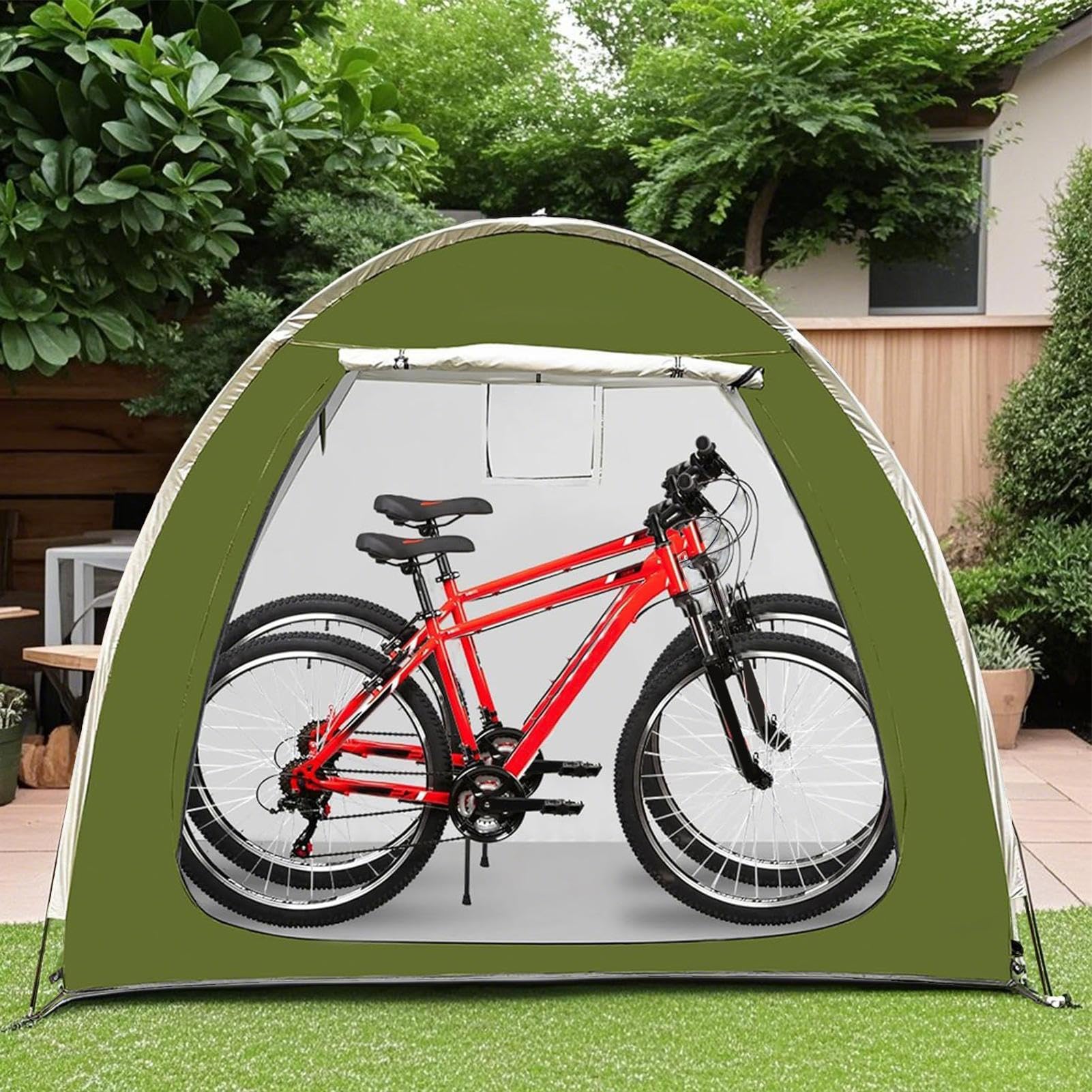 Schowki Do Przechowywania Rowerów Składana, Odporna Na Zmienne Warunki | Wodoodporna Wiata Motocyklowa do ogrodu przydomowego, na taras, patio, kemping oraz n