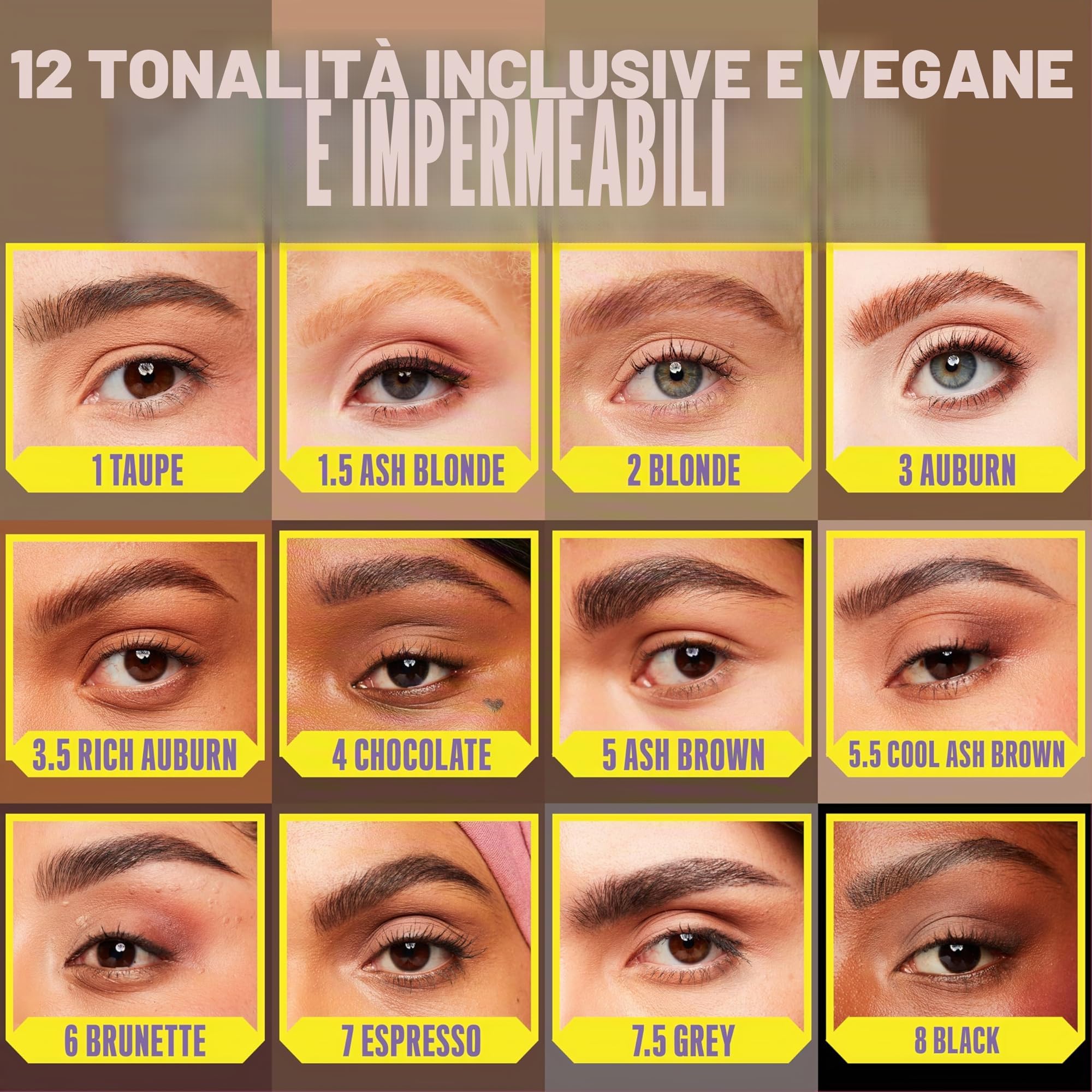 NYX Professional Makeup Matita sopracciglia, Micro Brow Pencil, Due lati con matita automatica e scovolino, Tonalità: Espresso