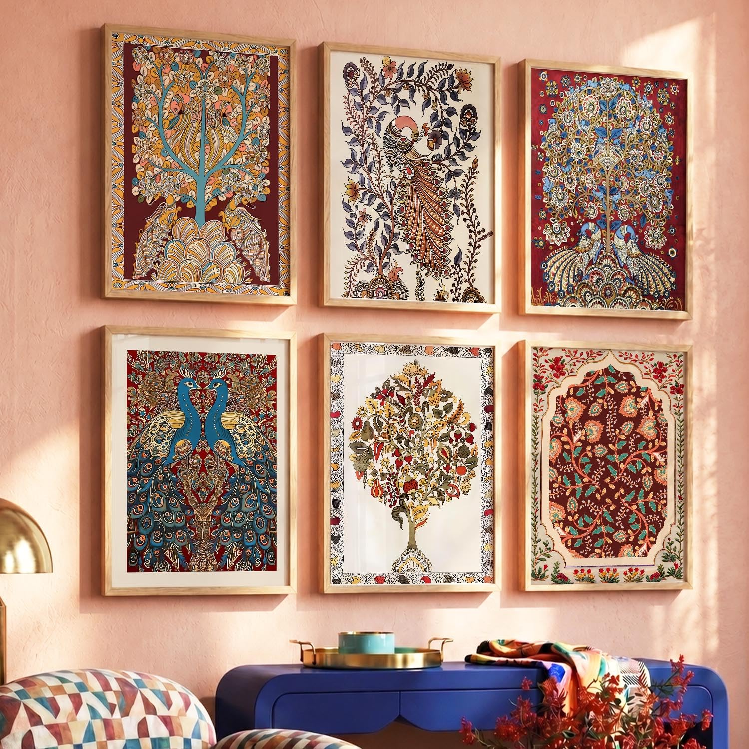Kotart Madhubani Wall Art - Framed Paintings -8 Kotart Madhubani Wall Art - Framed Paintings -8