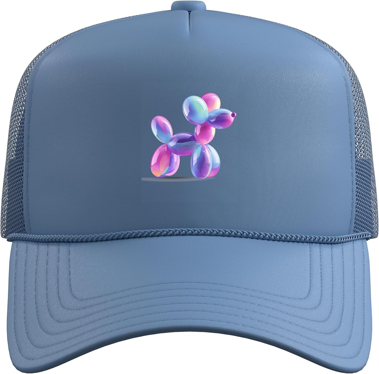 Dopamine Aesthetic Balloon Dog Colorful Art Trucker Hat with Adjustable Mesh Back image 2
