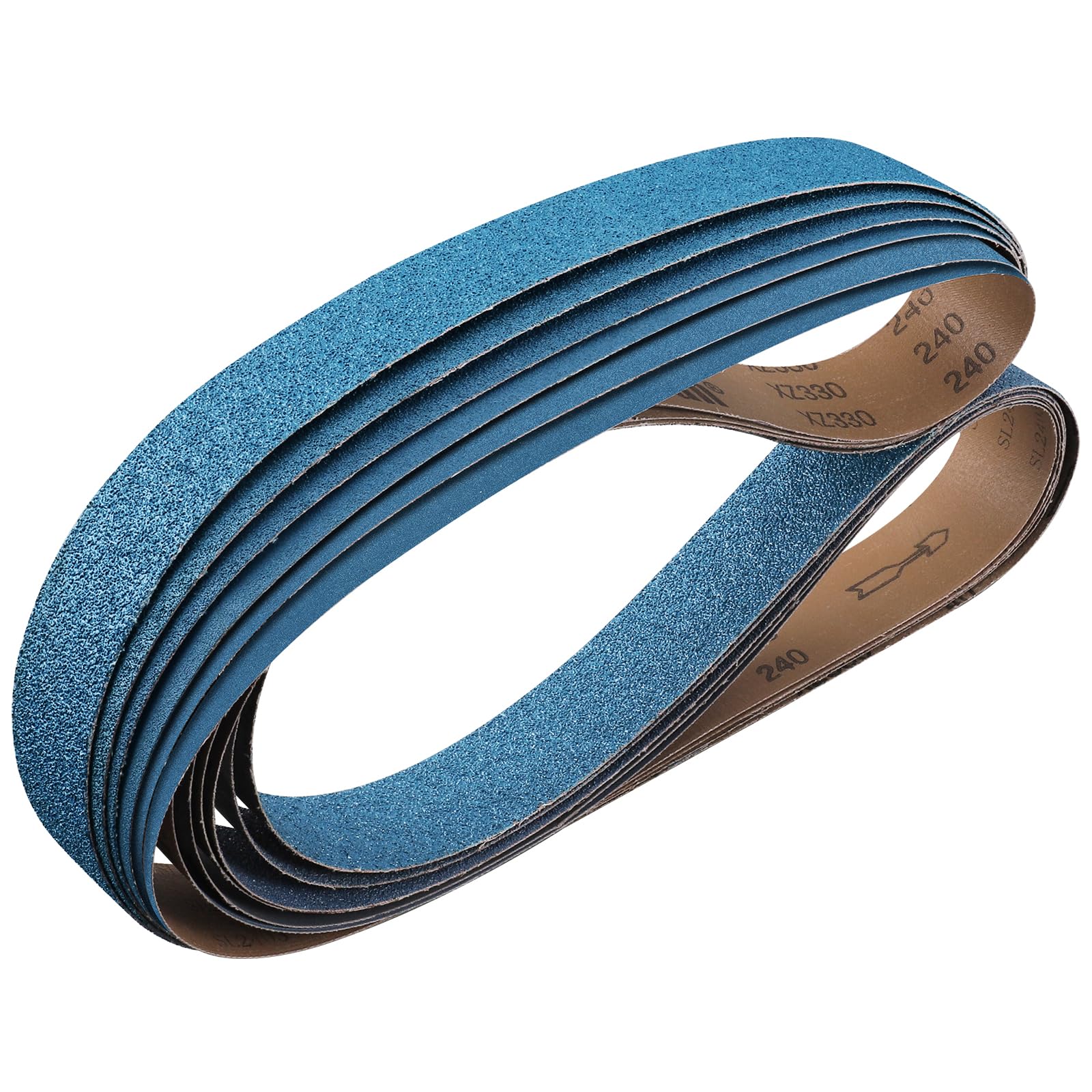 6PCS Bandes Abrasives 50 x 2000 mm Grain 40/60/80/120/240/400 | Ensemble de Bandes Abrasives pour Ponceuse à Bande, Bois & Métal