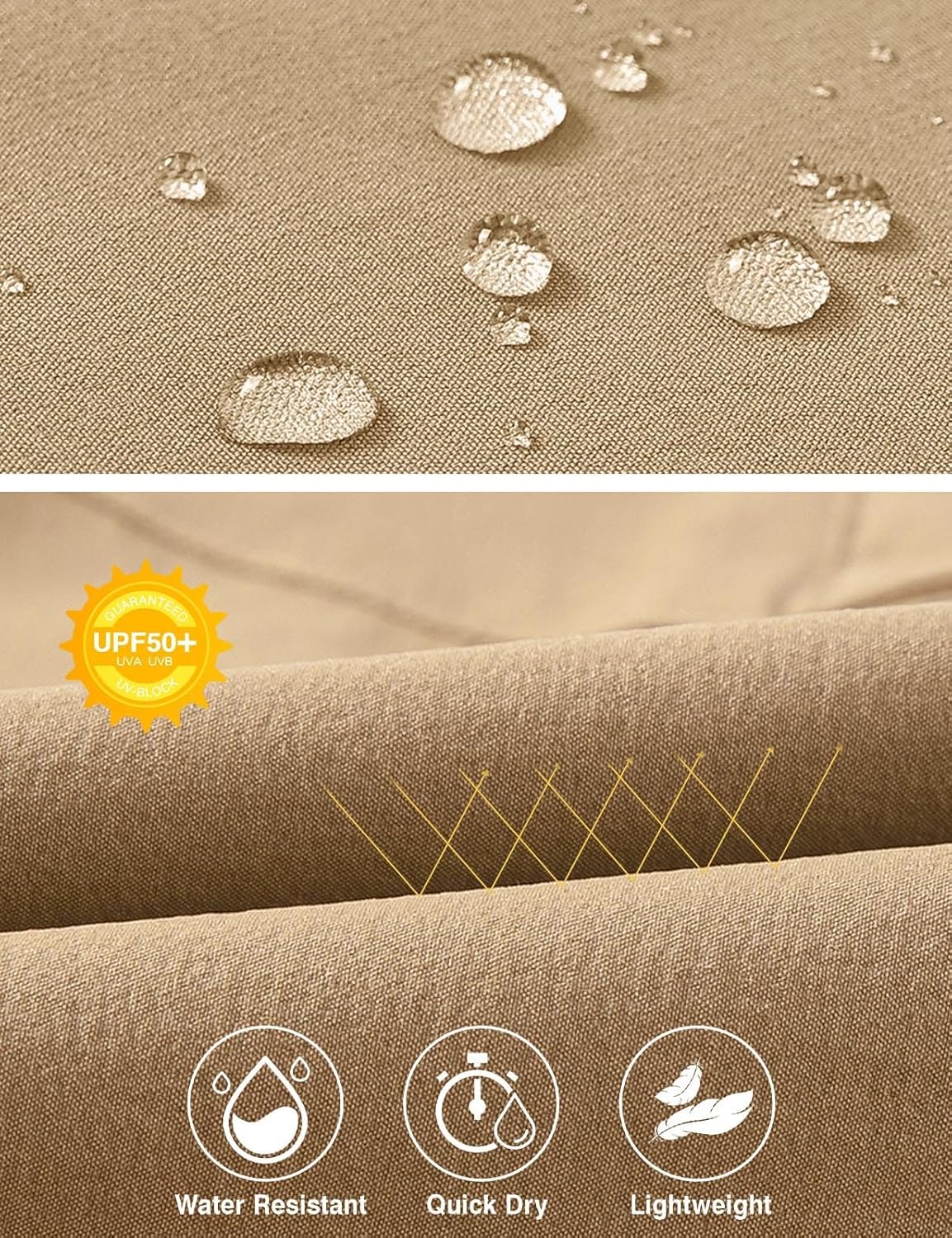 TBMPOY Men's Hiking Pants Lightweight 6 Cargo Pockets Quick Dry Water Resistant Outdoor Travel Work Fishing - Image 4