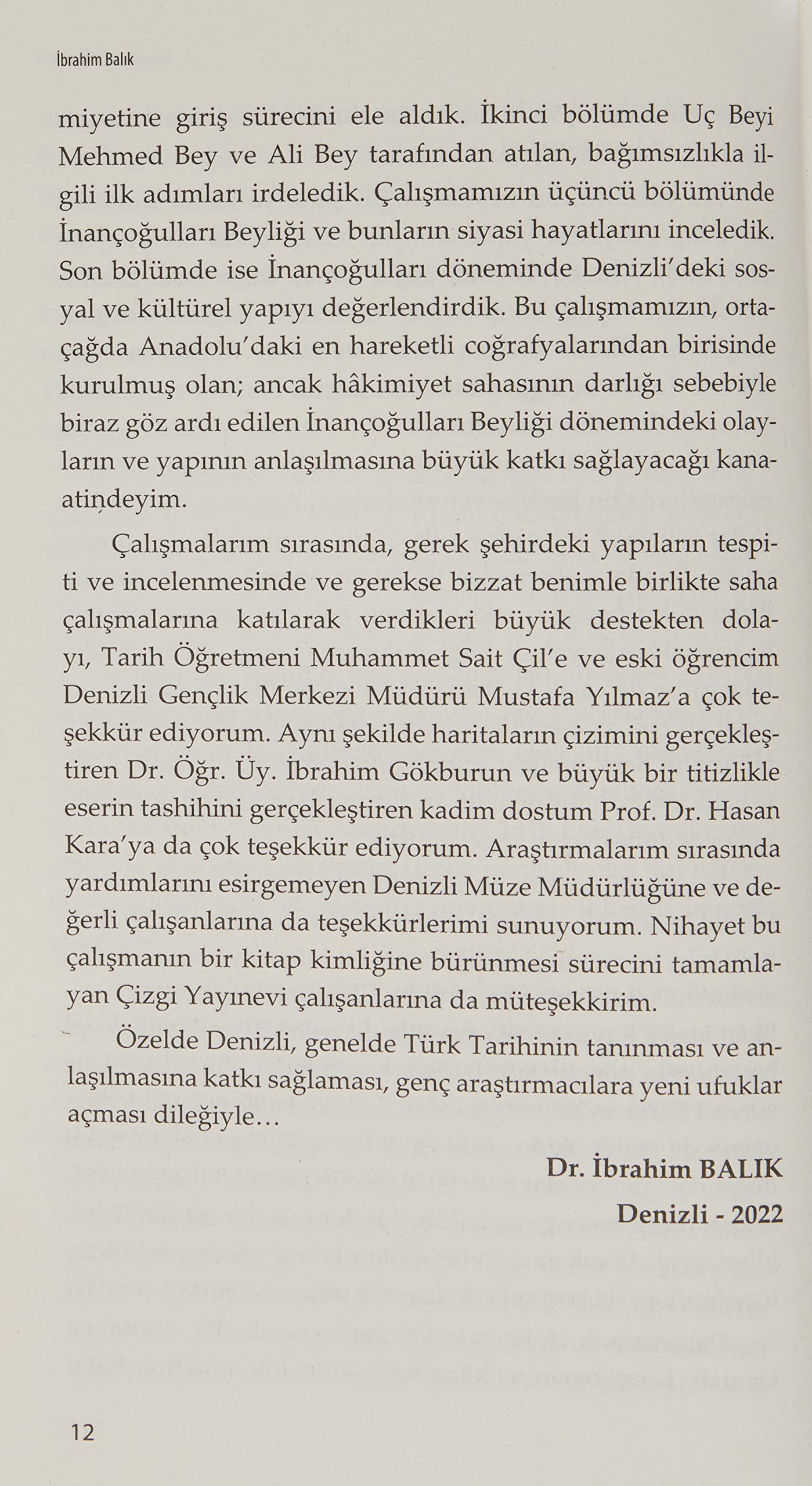 İnançoğulları Beyliği - Denizli (Ladik)