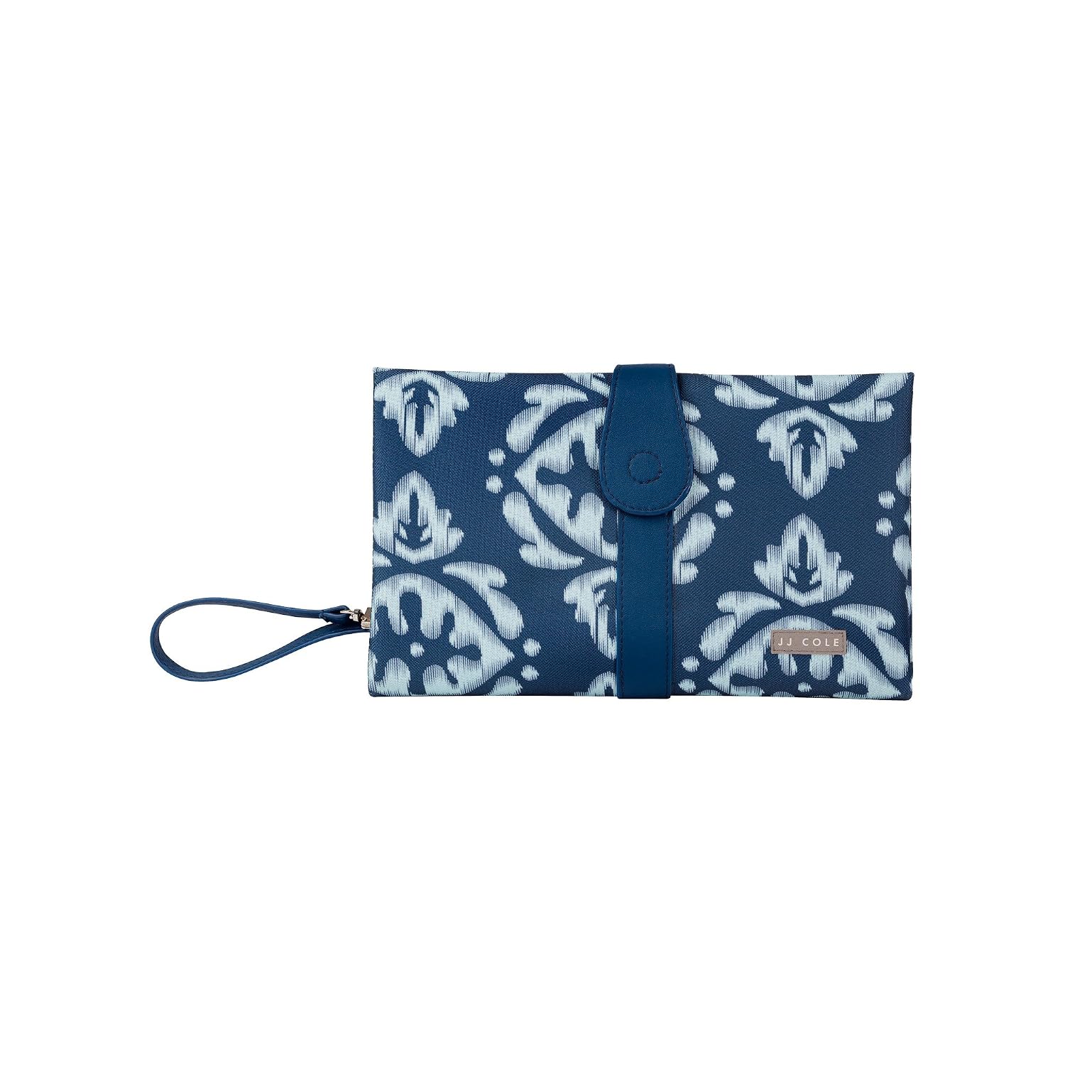 JJ Cole Changing Clutch, Aqua Ikat