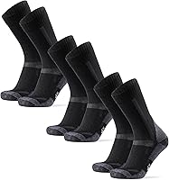 Danish Endurance Merino Wool Hiking Crew Socks Men Women - Cushioned Anti-Blister Breathable 3 Pack