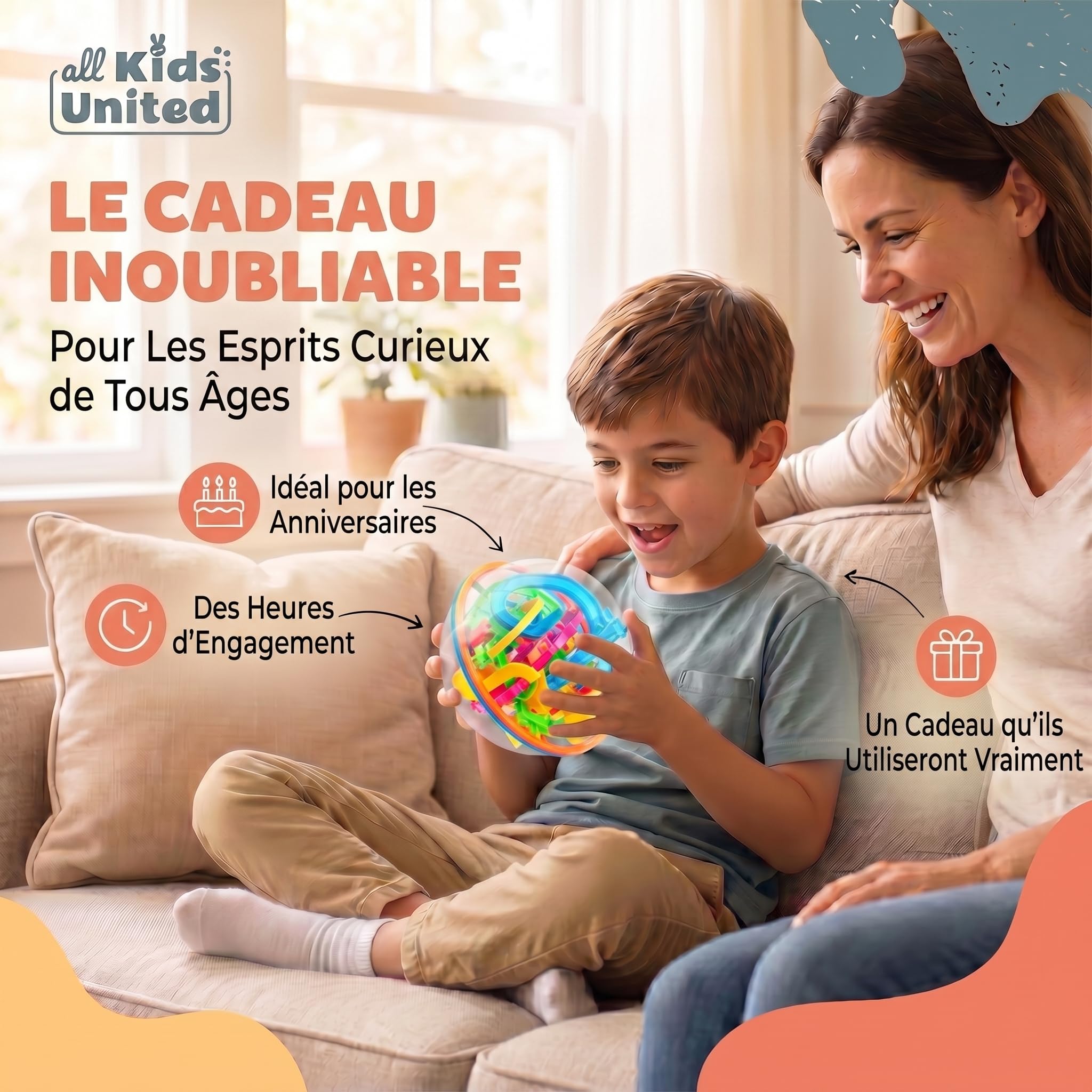 Labyrinthe à Billes 3D - Magic Maze Puzzle Ball Jeu d'adresse Casse-tête sphérique 3D (Avancé)