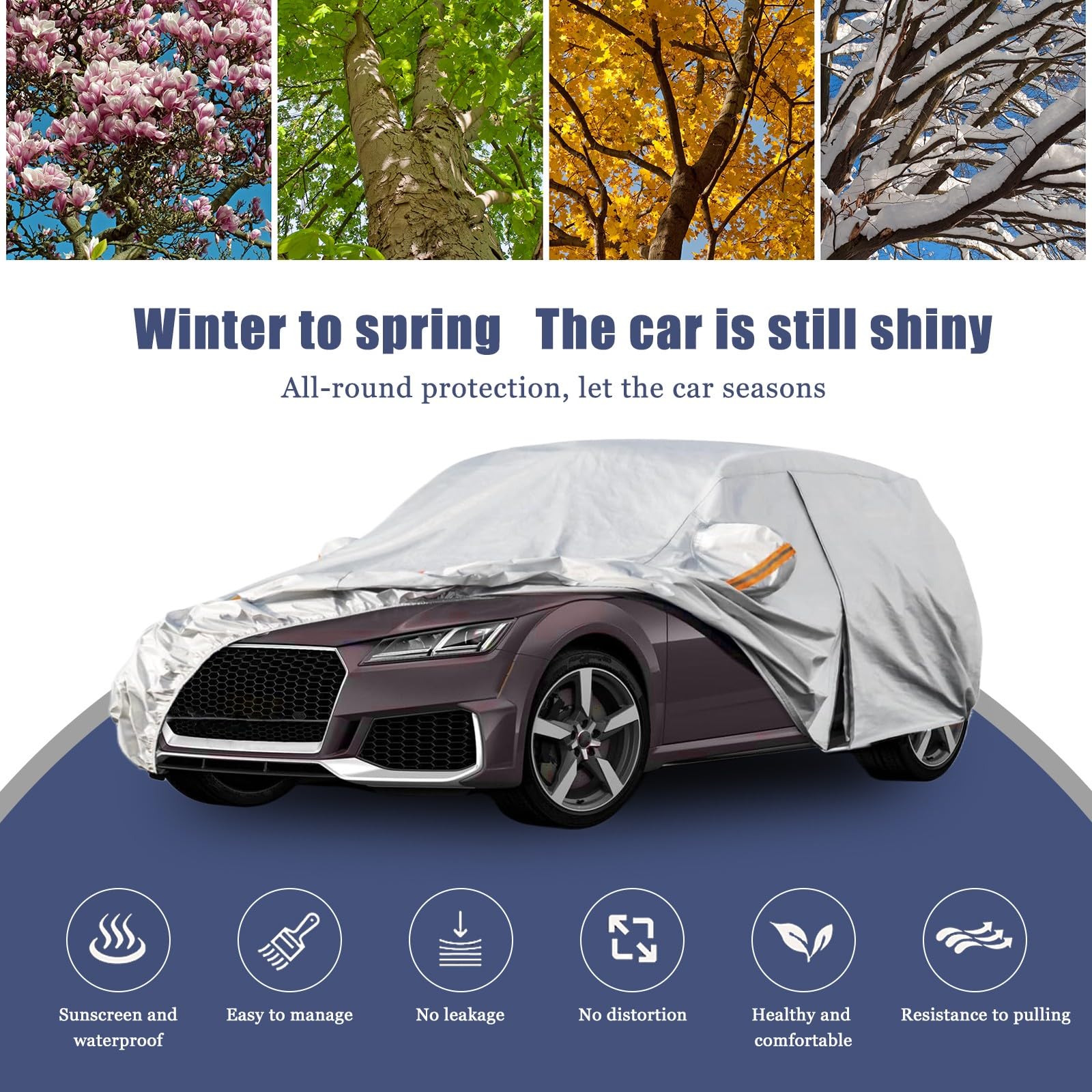 Housse Voiture BMW F23 2 Series Cabriolet 2014-2017 - Bâche Imperméable Respirante Anti-UV
