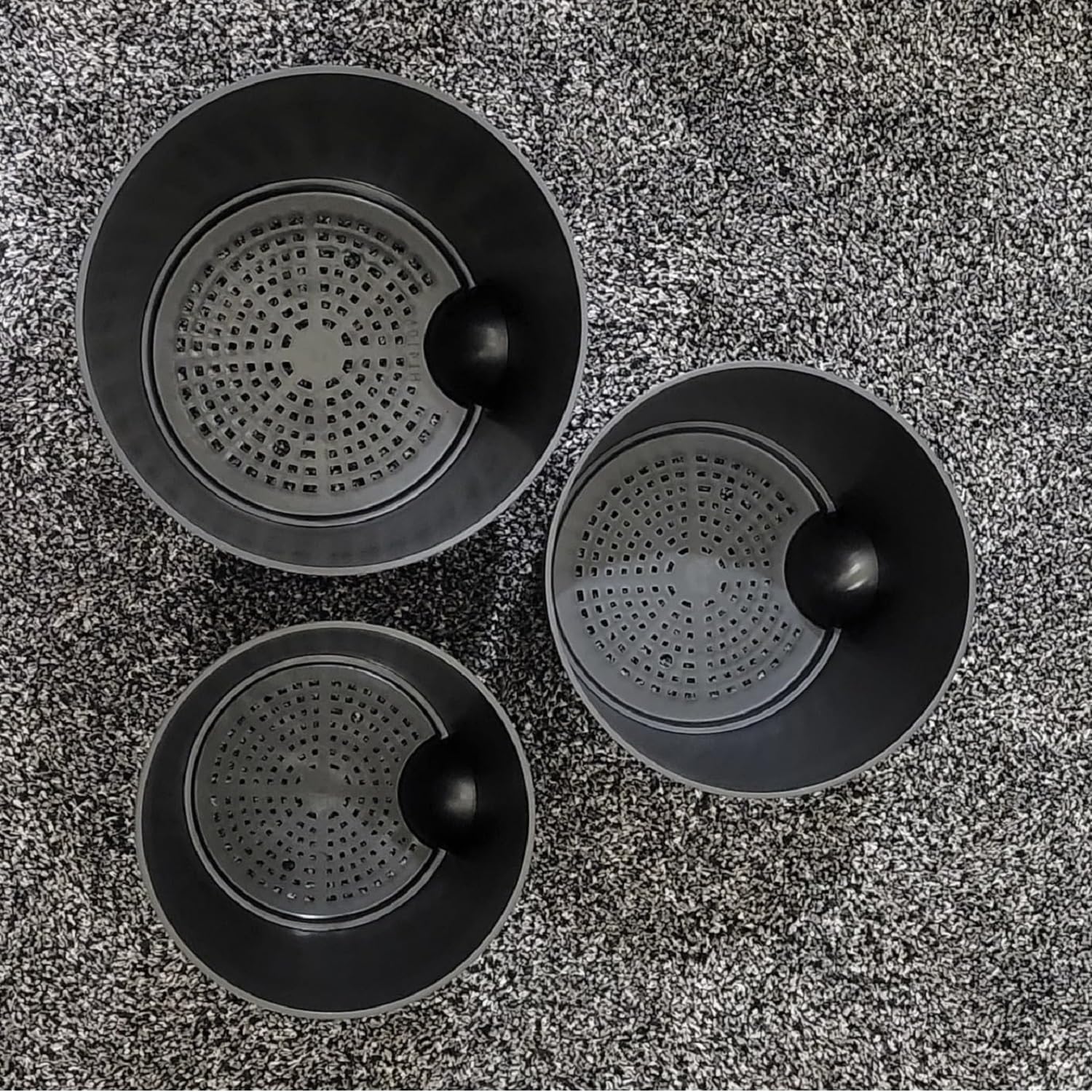 DIDROOM Self Watering Plant Pots for Indoor Plants, Set of 3 (12/10/9 inch) Plastic Plant Pots with Drainage Hole Reservoir, Indoor Outdoor Round Garden Flowers Plant Pot, Black
