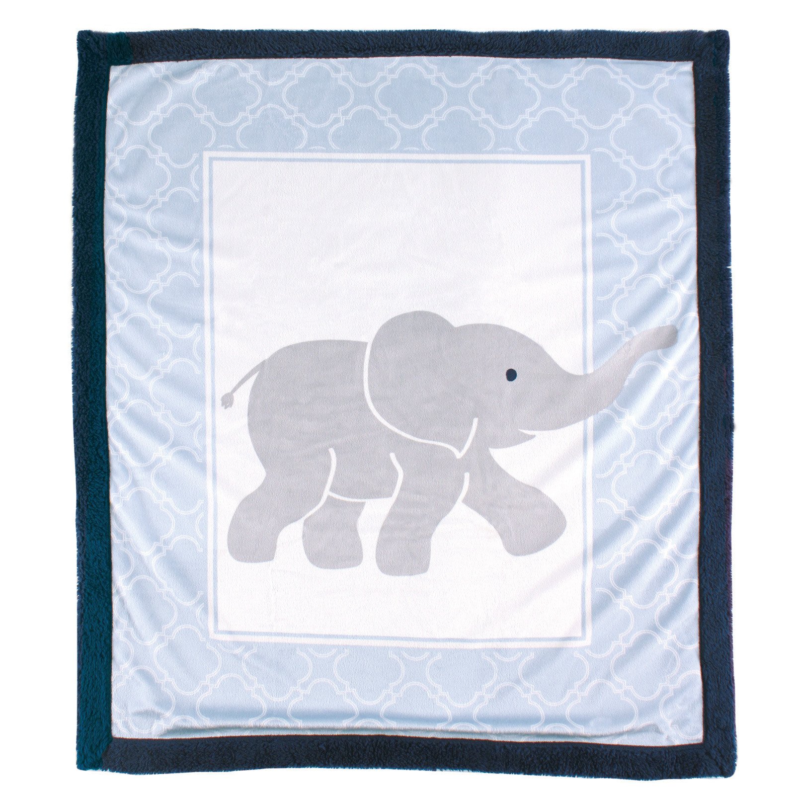 Couverture éléphant sherpa pour bébé - Cadeau de naissance mixte utile