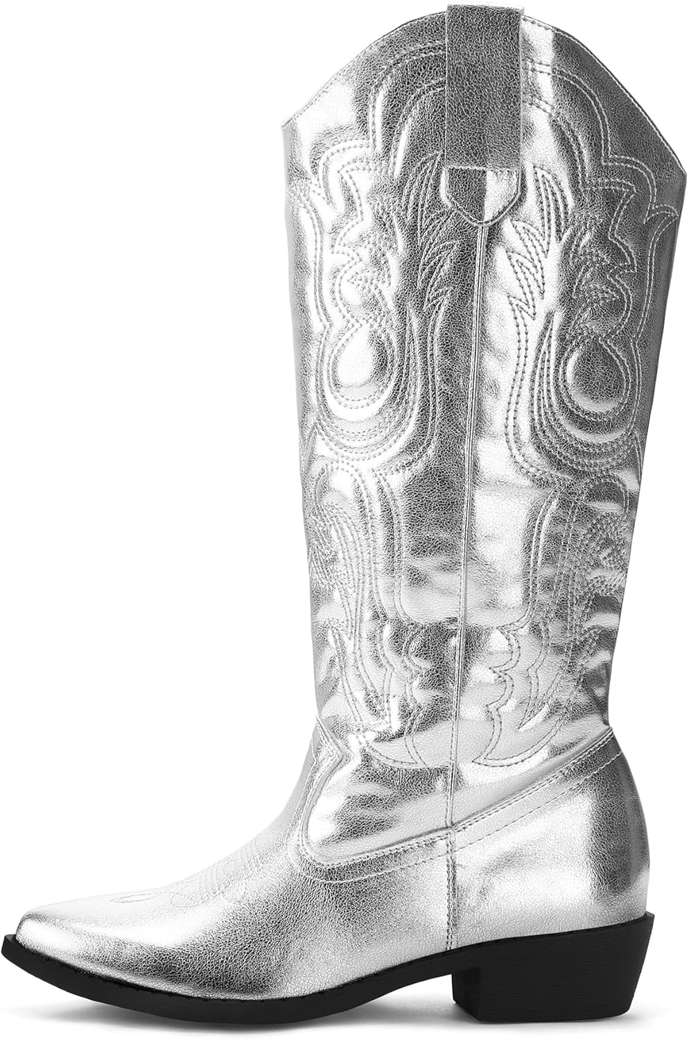 mysoft Women's Cowboy Boots Mid Calf Cowgirl Embroidered Western Pointed Toe... - Picture 76 of 99