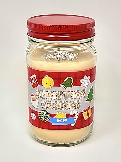 Christmas Cookie Scented Candle Soy Wax Candle. Aromatherapy Soy Candles Burn Cleaner ~ Longer ~ Non-Toxic ~ 100% Yinzer Made in USA. Gift for Special Occasions - S&M Web Widgets (16oz)