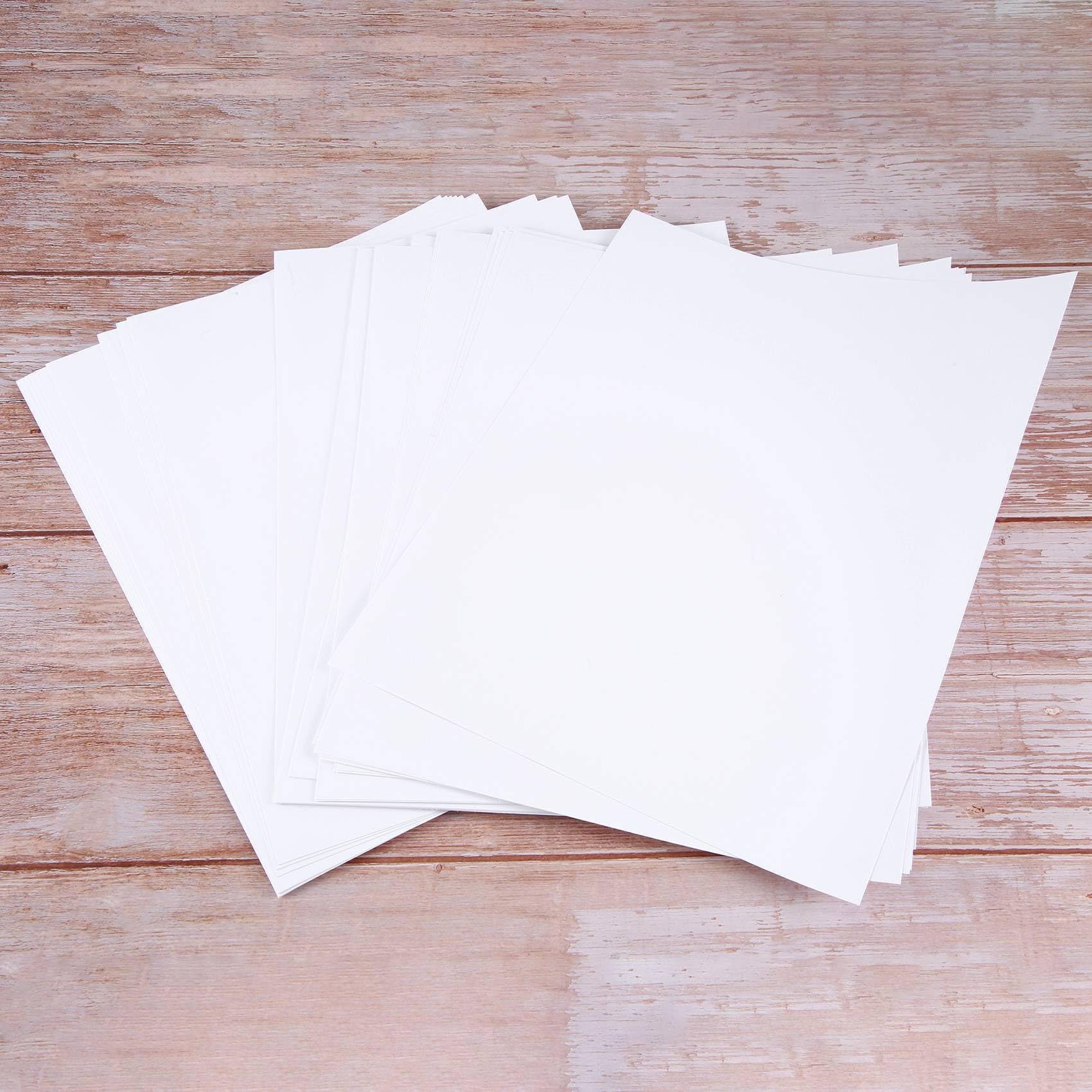 Papel Adhesivo de Vinilo Impermeable Imprimible de Primera Calidad para InyeccióN de Tinta e Impresora 210X280 mm 240 Hojas de Papel de CalcomaníA Mate