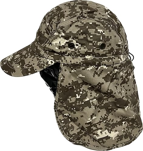 Miniatura 5 de Gorra de pesca ajustable al aire libre con solapa larga para orejas y cuello, unisex
