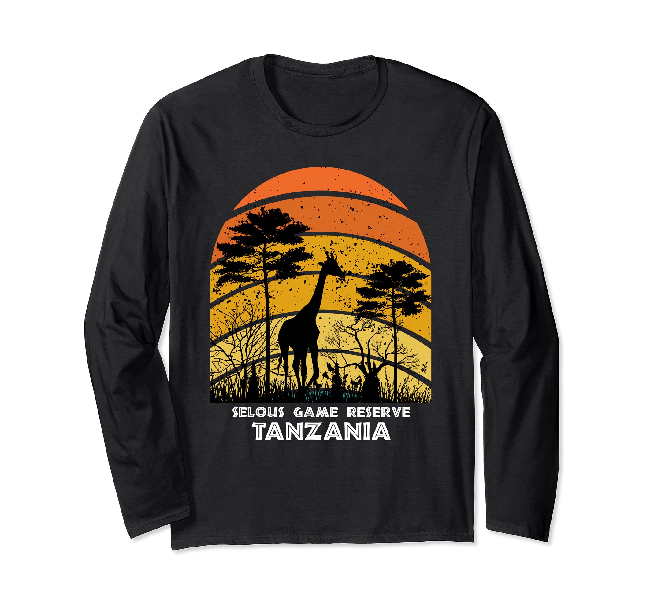 Madikwe Game Reserve, South Africa Africa Safari Long Sleeve T-Shirt, Black