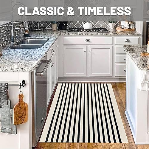 Miniatura 247 de IOHOUZE - Tapete a cuadros estilo búfalo de 5 x 8 pies para interiores y exteriores, lavable, para sala, tapete de bienvenida primavera-verano