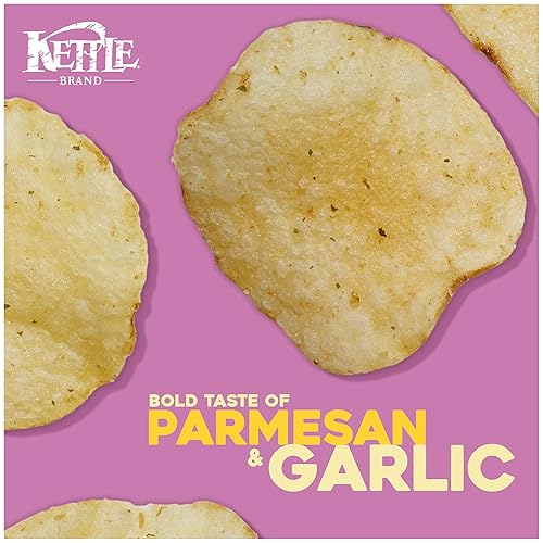 Miniatura 6 de Kettle Brand Papas fritas, papas fritas con ajo y parmesano, 7.5 onzas (paquete de 12)
