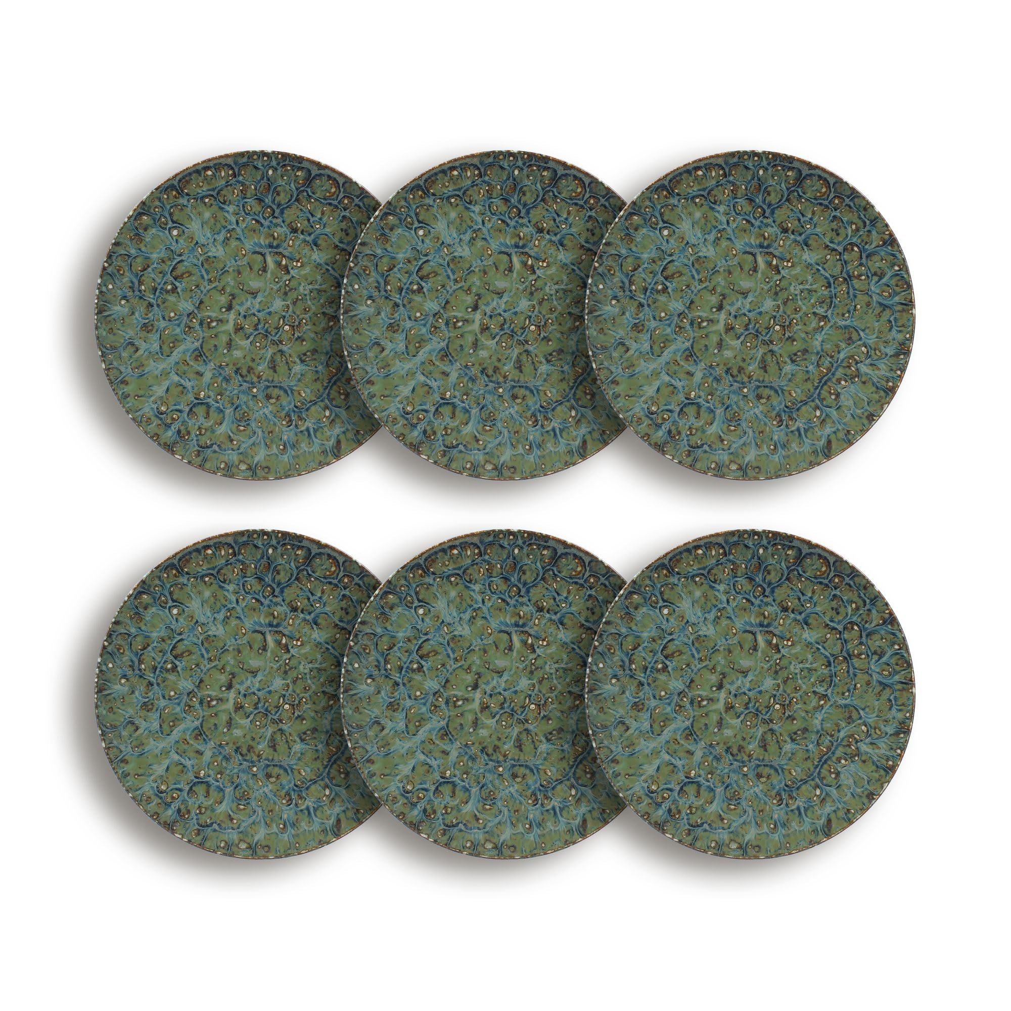 OGO LIVING - Lot 6 assiettes plates venus 27cm en porcelaine - 2614495