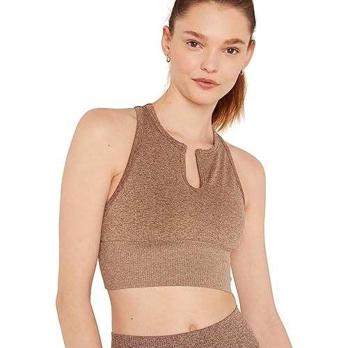 Victoria's Secret Pink Seamless Sports Bra, Low Impact, Lightly Lined, Racerback, Split Neck, Bras for Women (XS-XXL)
