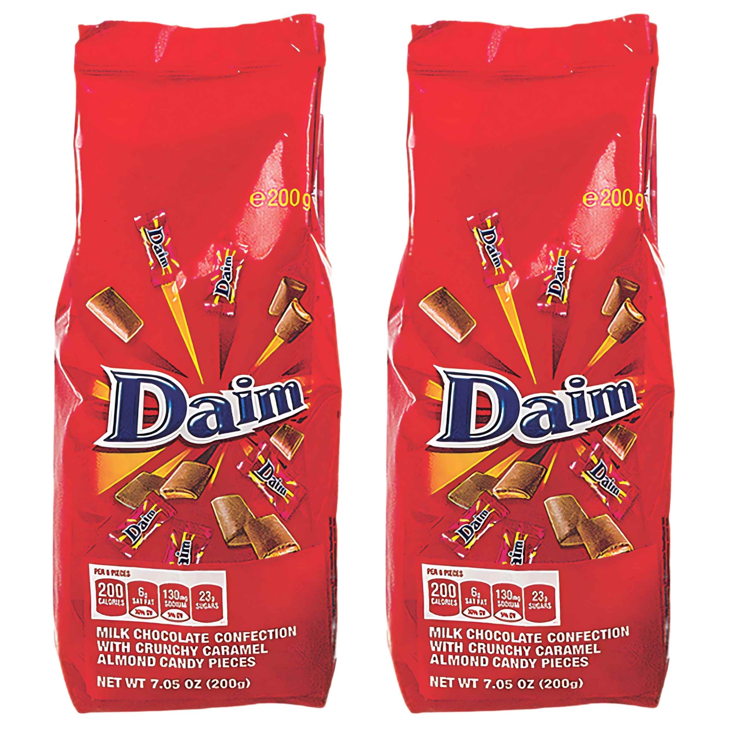 DaimChocolate Bags - 200g Individual wrapped Daim Chocolates, 2 Pack