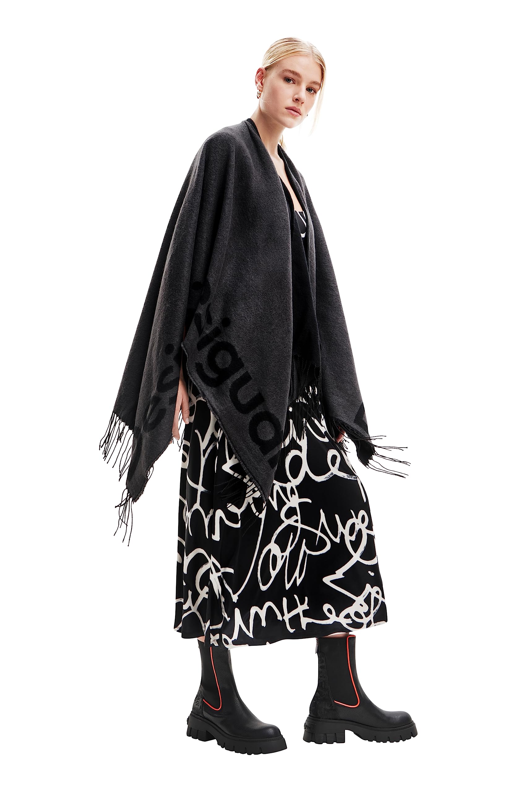 Desigual Poncho_logo Paris PONCHO_LOGO PARIS Femme